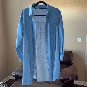 Old Navy Light Blue Denim Dress